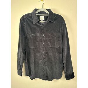 American Eagle Corduroy Shacket Black sz Large